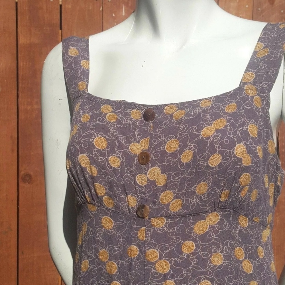 Retro 90's Light Purple Balls of Yarn String Dress - Picture 7 of 8